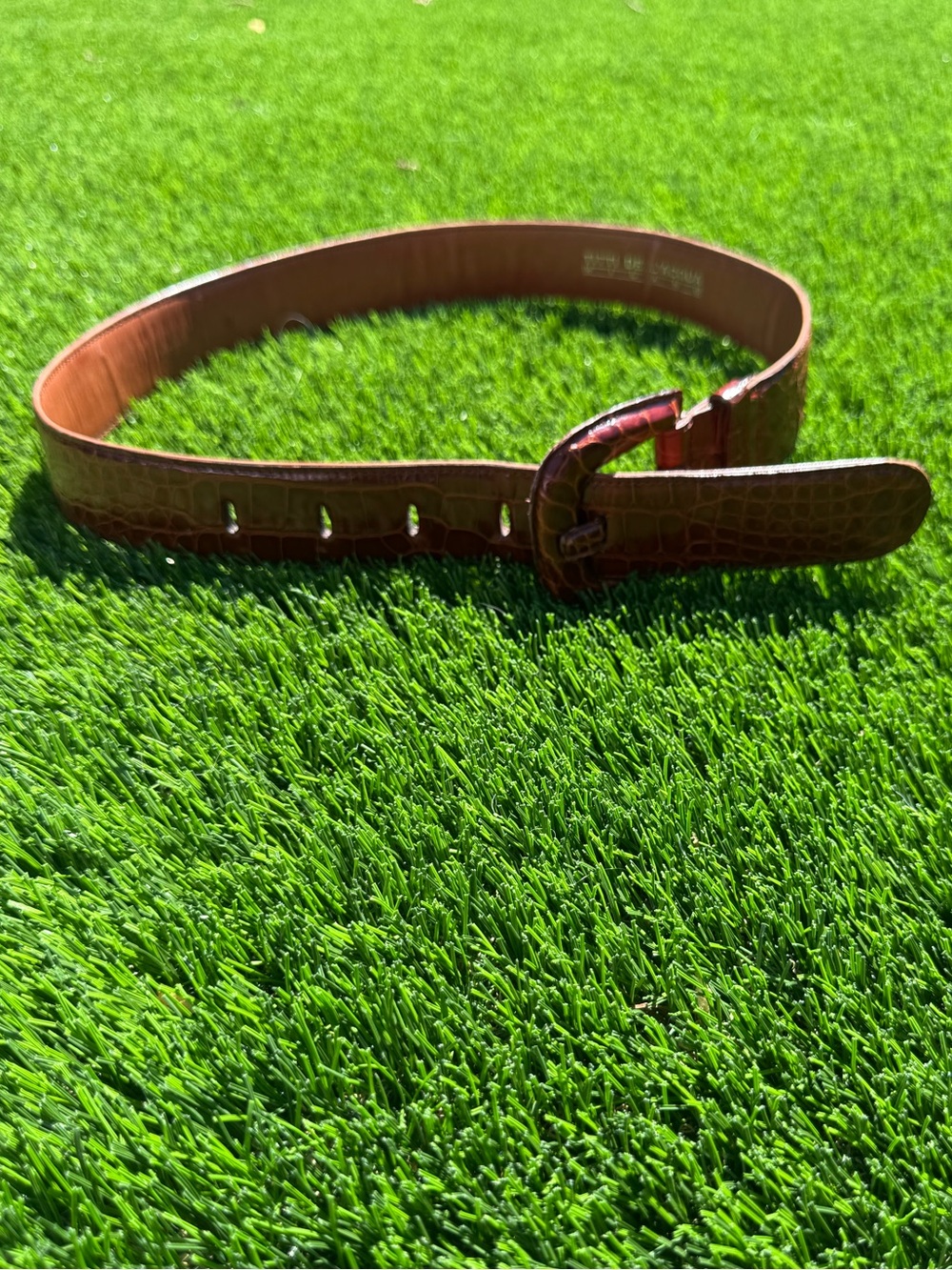 Titti Dell’Acqua genuine alligator belt